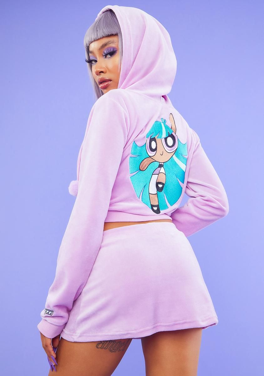 Good Influence Velour Mini Skirt sold by Dolls Kill product image thumbnail 4