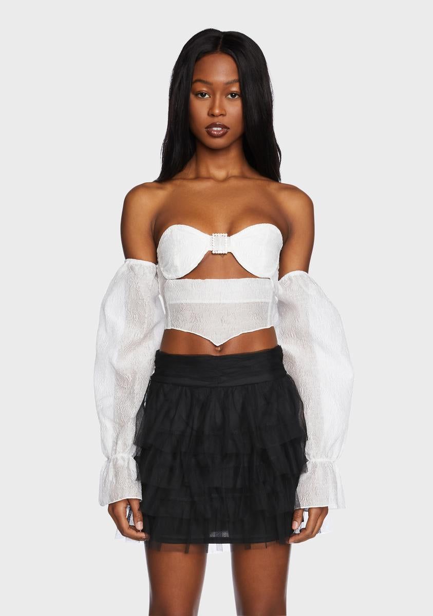 Runway Maker Cut Out Top sold by Dolls Kill