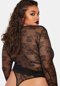 Plus Better Late Than Never Lingerie Set sold by Dolls Kill