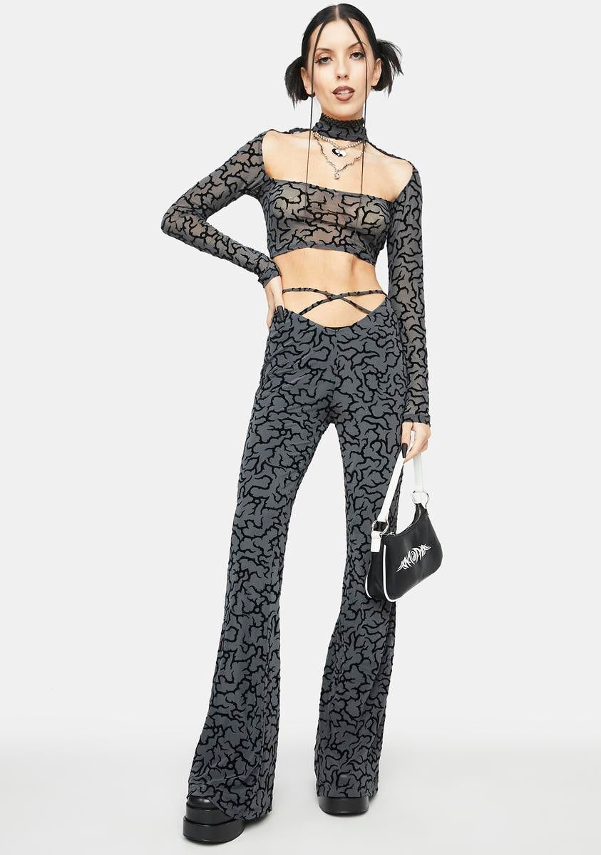 Tattoo Flock Ribus Long Sleeve Top sold by Dolls Kill product image thumbnail 3
