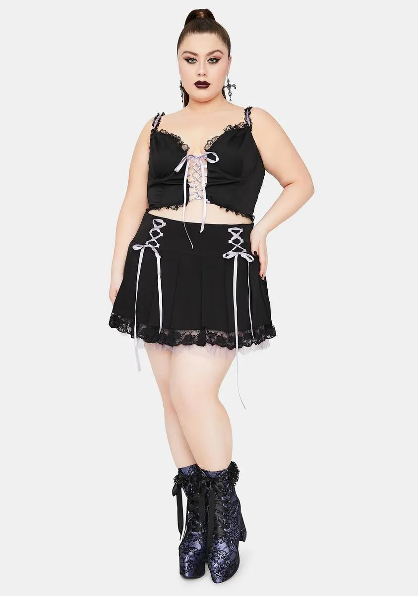 Plus Of Minxes And Men Lace Up Bustier Top sold by Dolls Kill product image thumbnail 3