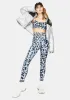 Grey Leopard Victory Sports Bra sold by Dolls Kill