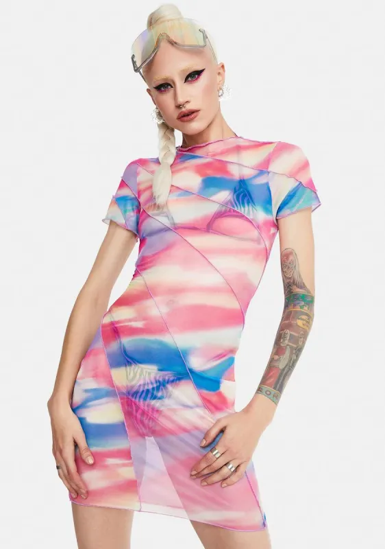 Highway To Heaven Mesh Dress sold by Dolls Kill