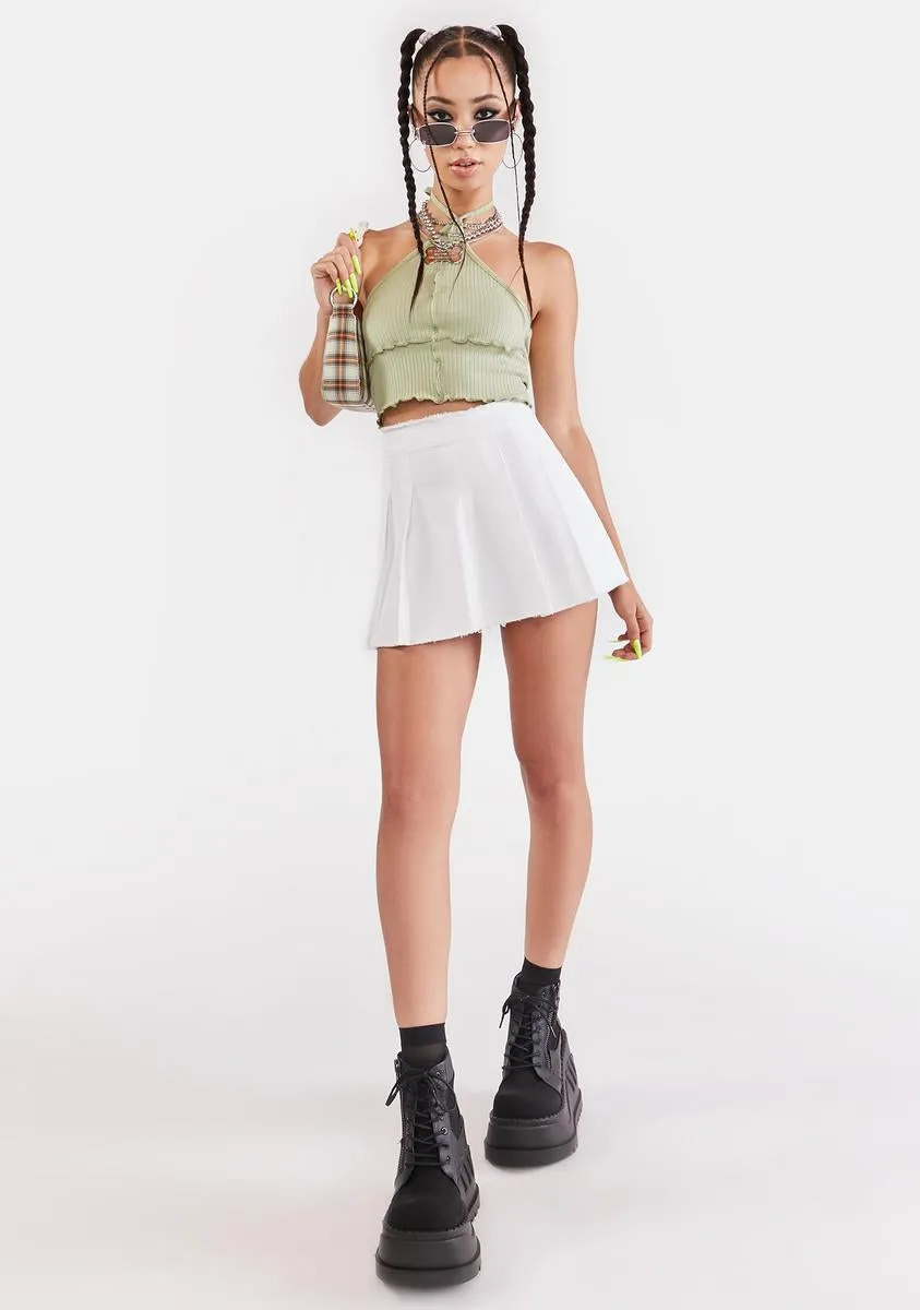 Sage Halter Crop Top sold by Dolls Kill product image thumbnail 2