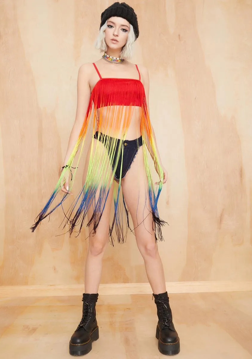 Good Times Roll Fringe Top sold by Dolls Kill product image thumbnail 3