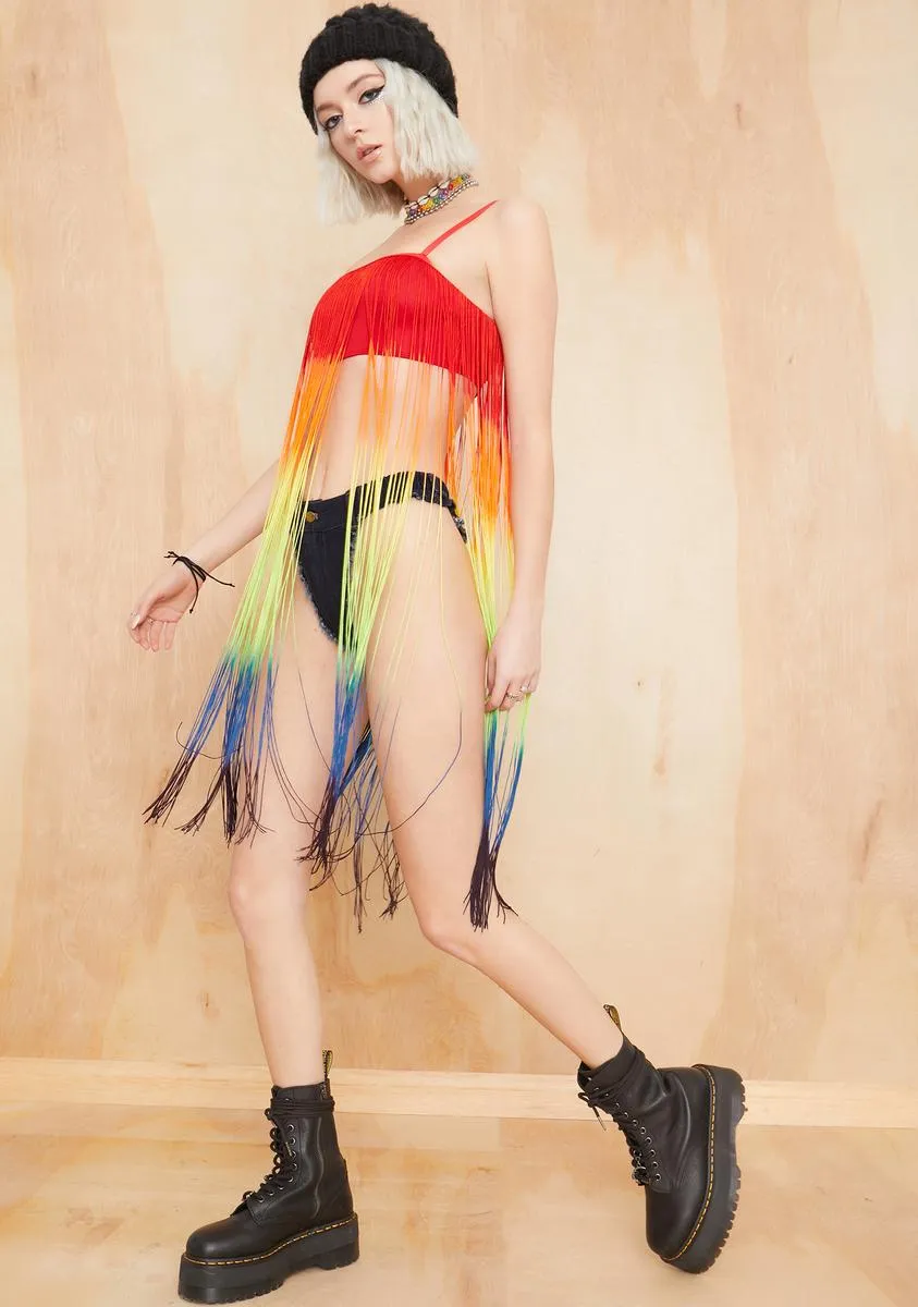 Good Times Roll Fringe Top sold by Dolls Kill product image thumbnail 4