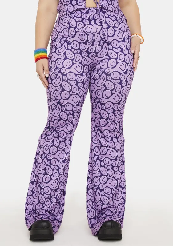 Plus I'm Melting Printed Flare Pants sold by Dolls Kill