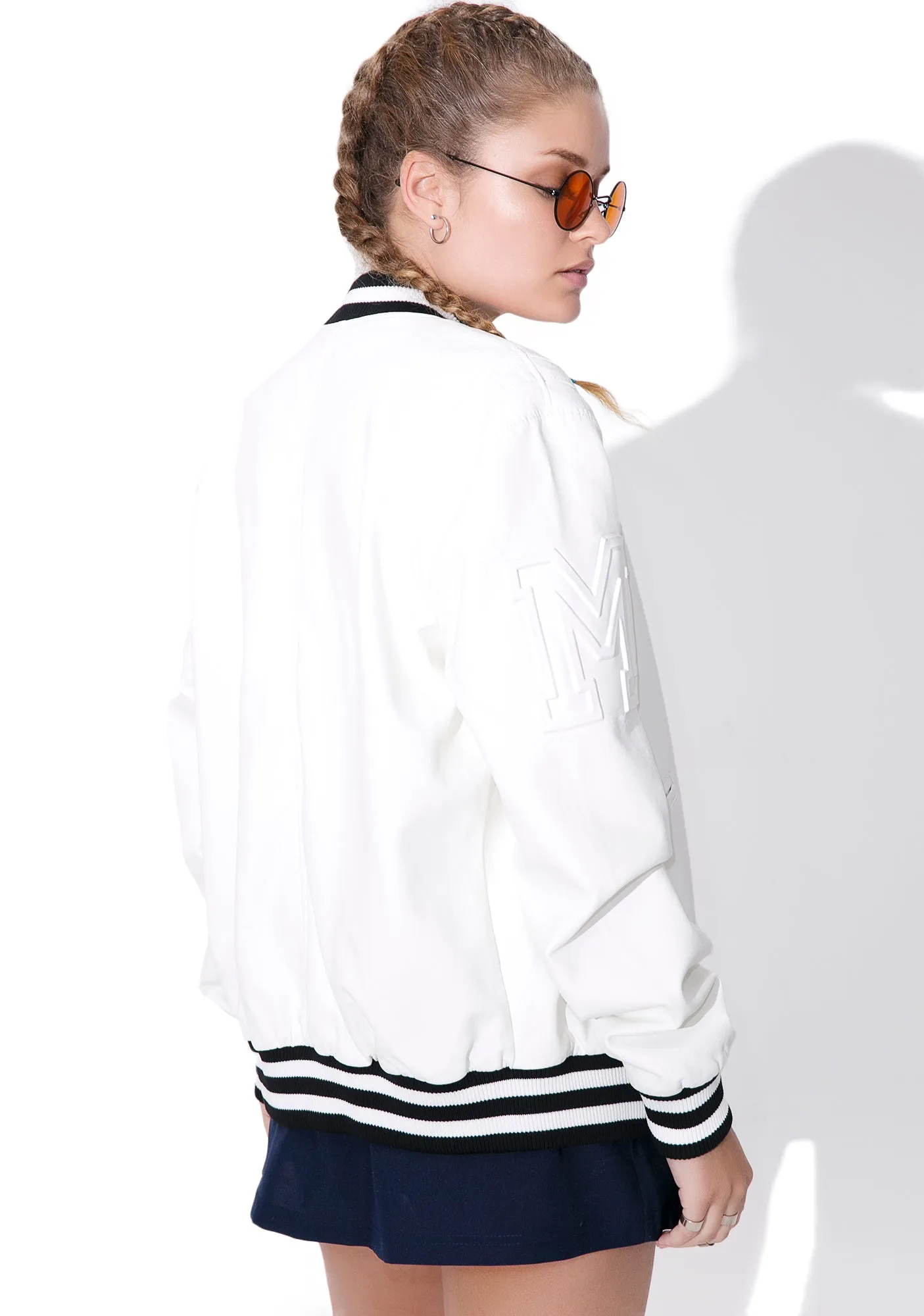 Bleeker Varsity Jacket sold by Dolls Kill product image thumbnail 4