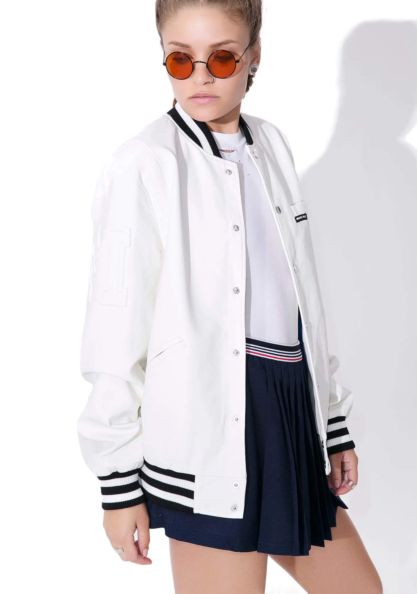 Bleeker Varsity Jacket sold by Dolls Kill