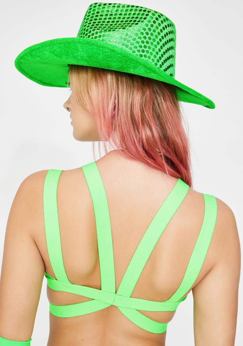 Slime Triple X-Rated Bra Top sold by Dolls Kill product image thumbnail 4