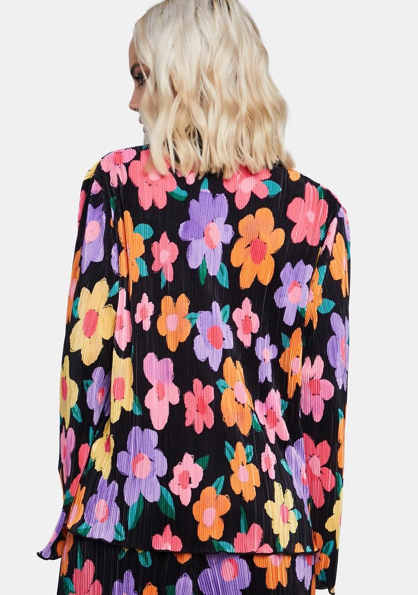 Wine Dates Floral Shirt sold by Dolls Kill product image thumbnail 4