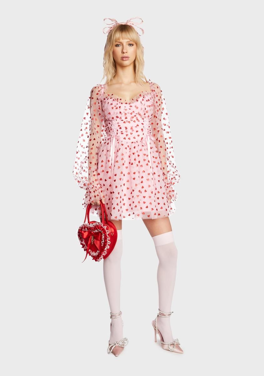 Heavenly Affair Babydoll Dress - Pink sold by Dolls Kill product image thumbnail 5