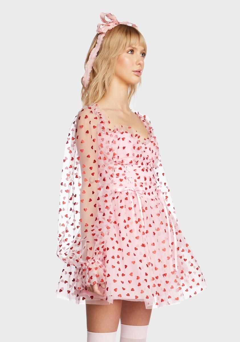 Heavenly Affair Babydoll Dress - Pink sold by Dolls Kill product image thumbnail 3