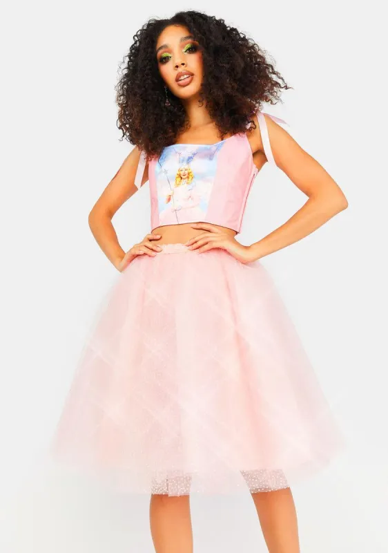 Fell From A Star Midi Skirt sold by Dolls Kill