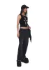 Chained Straight Leg Cropped Jeans sold by Dolls Kill