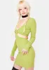 Avocado Cut Out Mini Dress sold by Dolls Kill