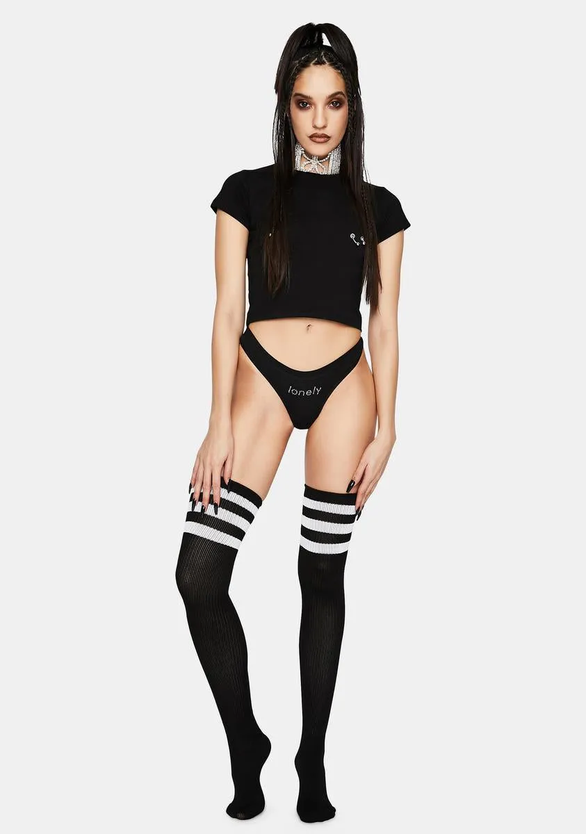 Lonely Rhinestone Thong sold by Dolls Kill product image thumbnail 5