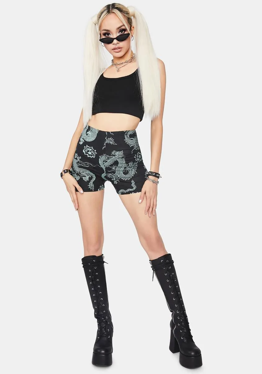 Dragon Flower Hot Pants sold by Dolls Kill product image thumbnail 3