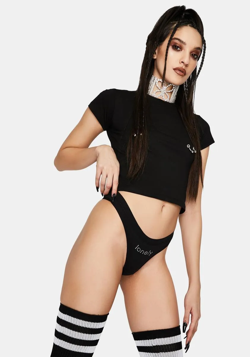 Lonely Rhinestone Thong sold by Dolls Kill product image thumbnail 3