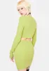 Avocado Cut Out Mini Dress sold by Dolls Kill