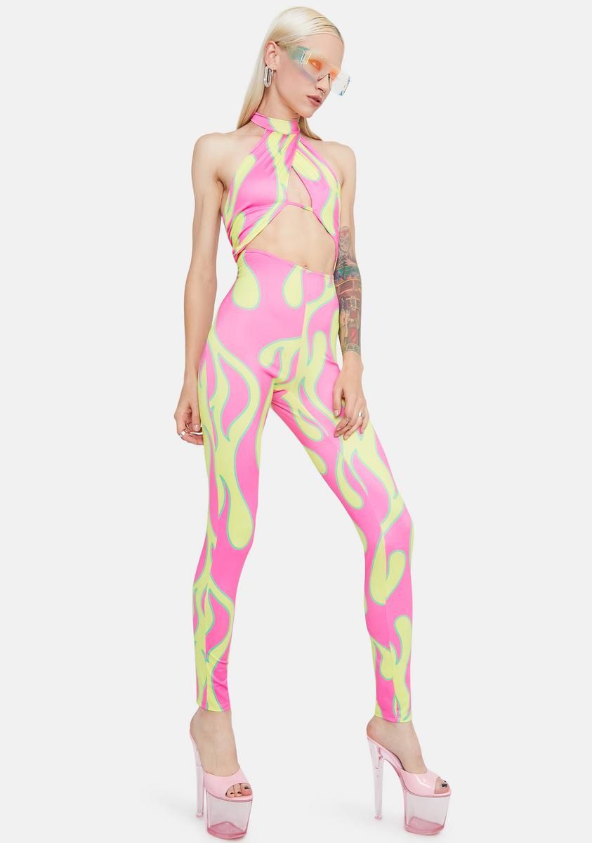 Spiral Out Flame Bodysuit sold by Dolls Kill product image thumbnail 2