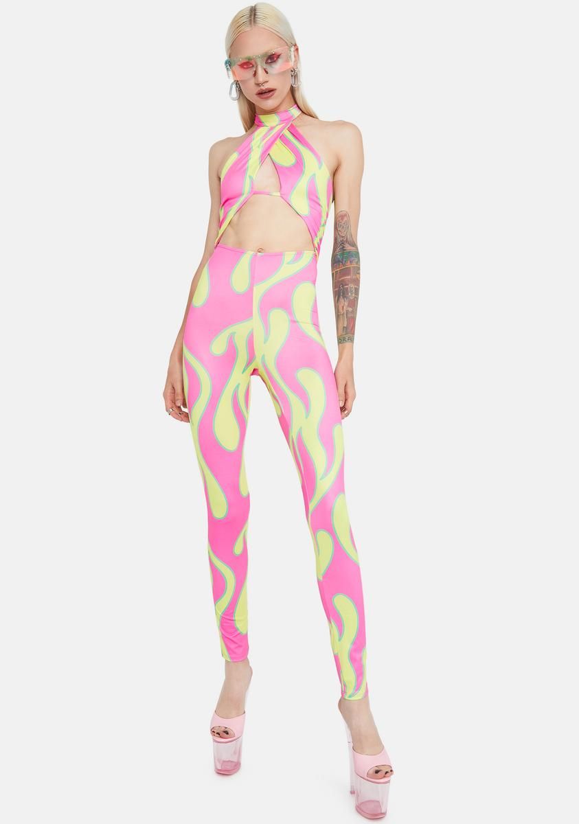 Spiral Out Flame Bodysuit sold by Dolls Kill product image thumbnail 3