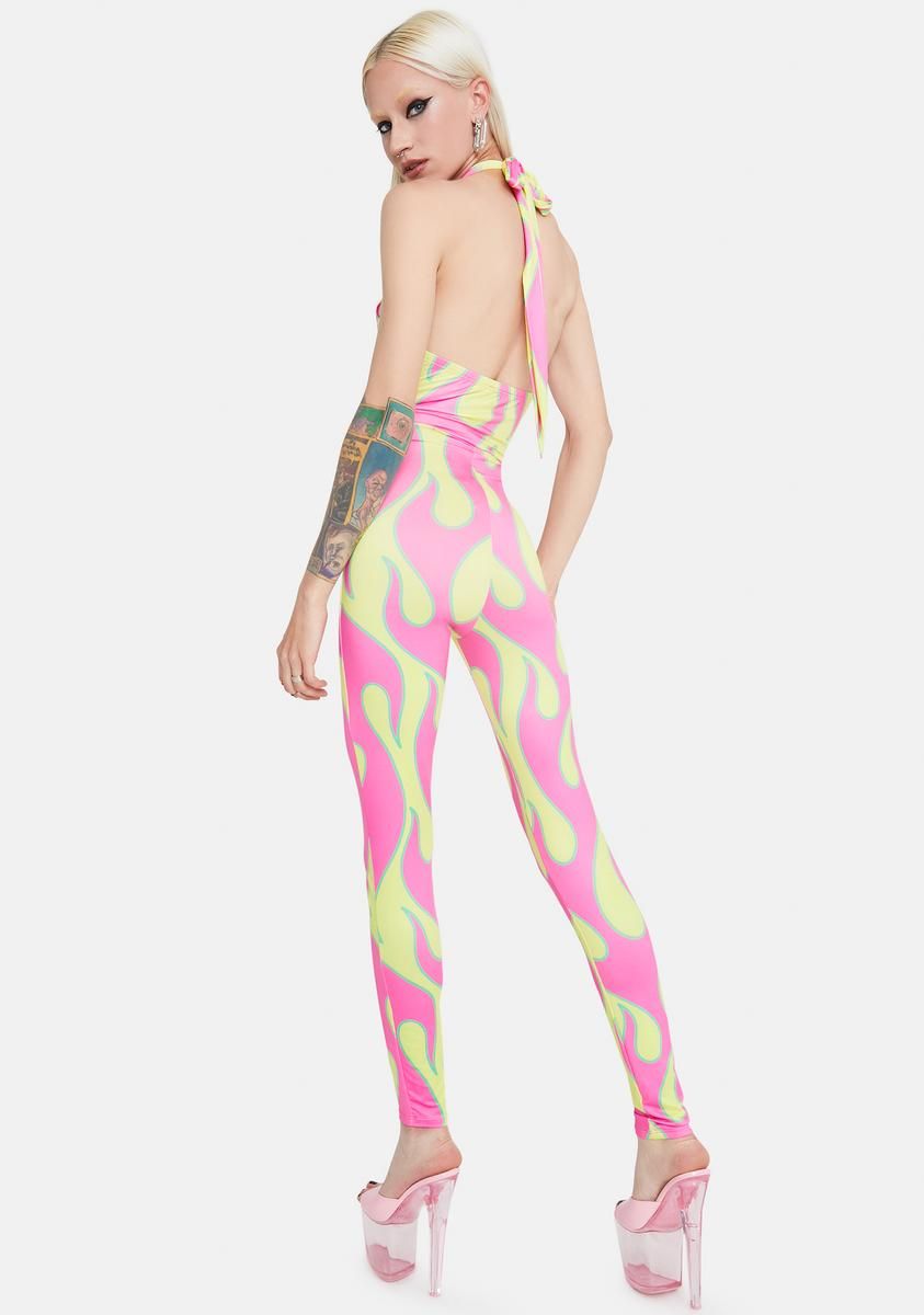 Spiral Out Flame Bodysuit sold by Dolls Kill product image thumbnail 4