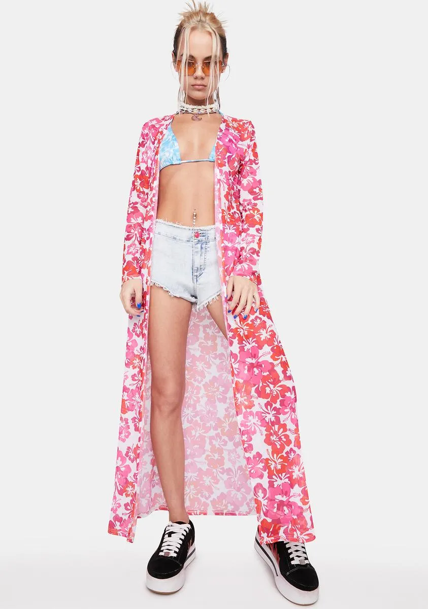 Aloha State Print Duster sold by Dolls Kill product image thumbnail 3