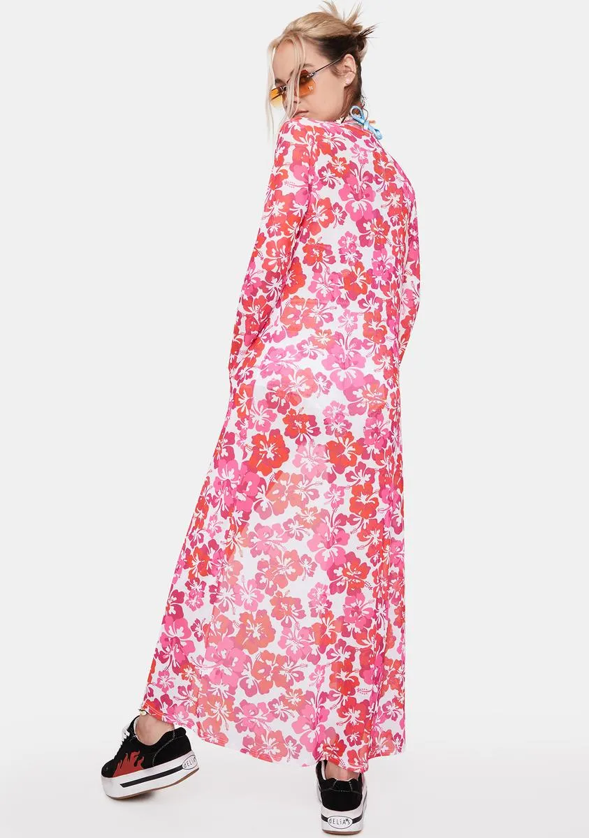 Aloha State Print Duster sold by Dolls Kill product image thumbnail 4