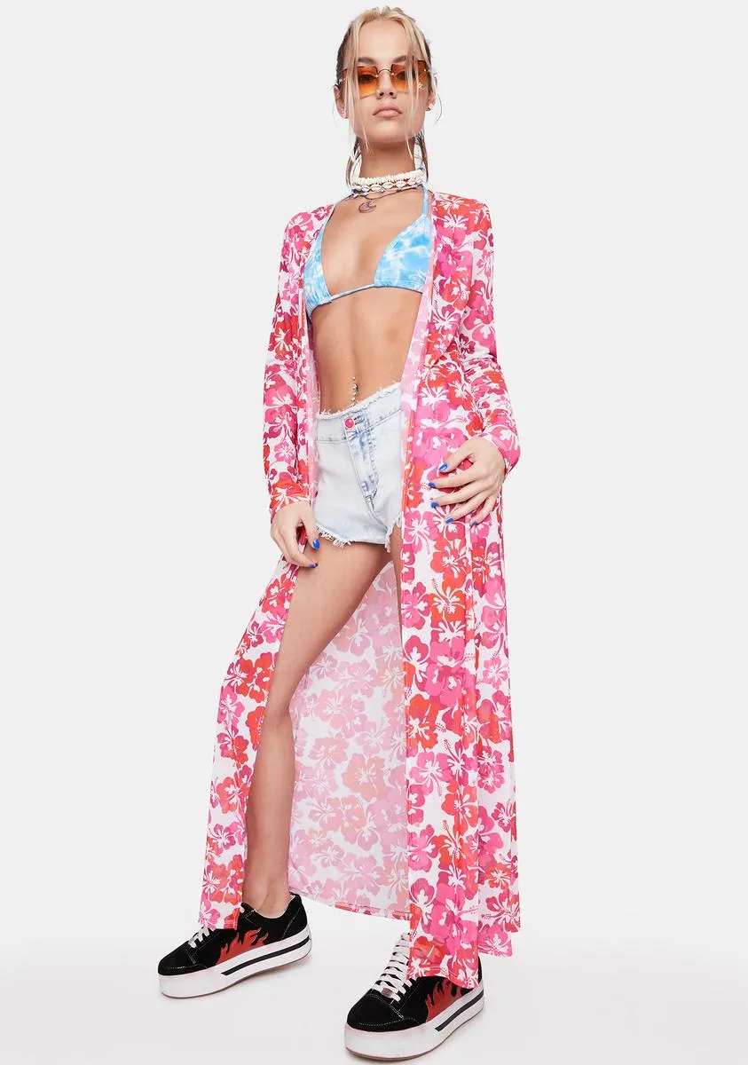 Aloha State Print Duster sold by Dolls Kill