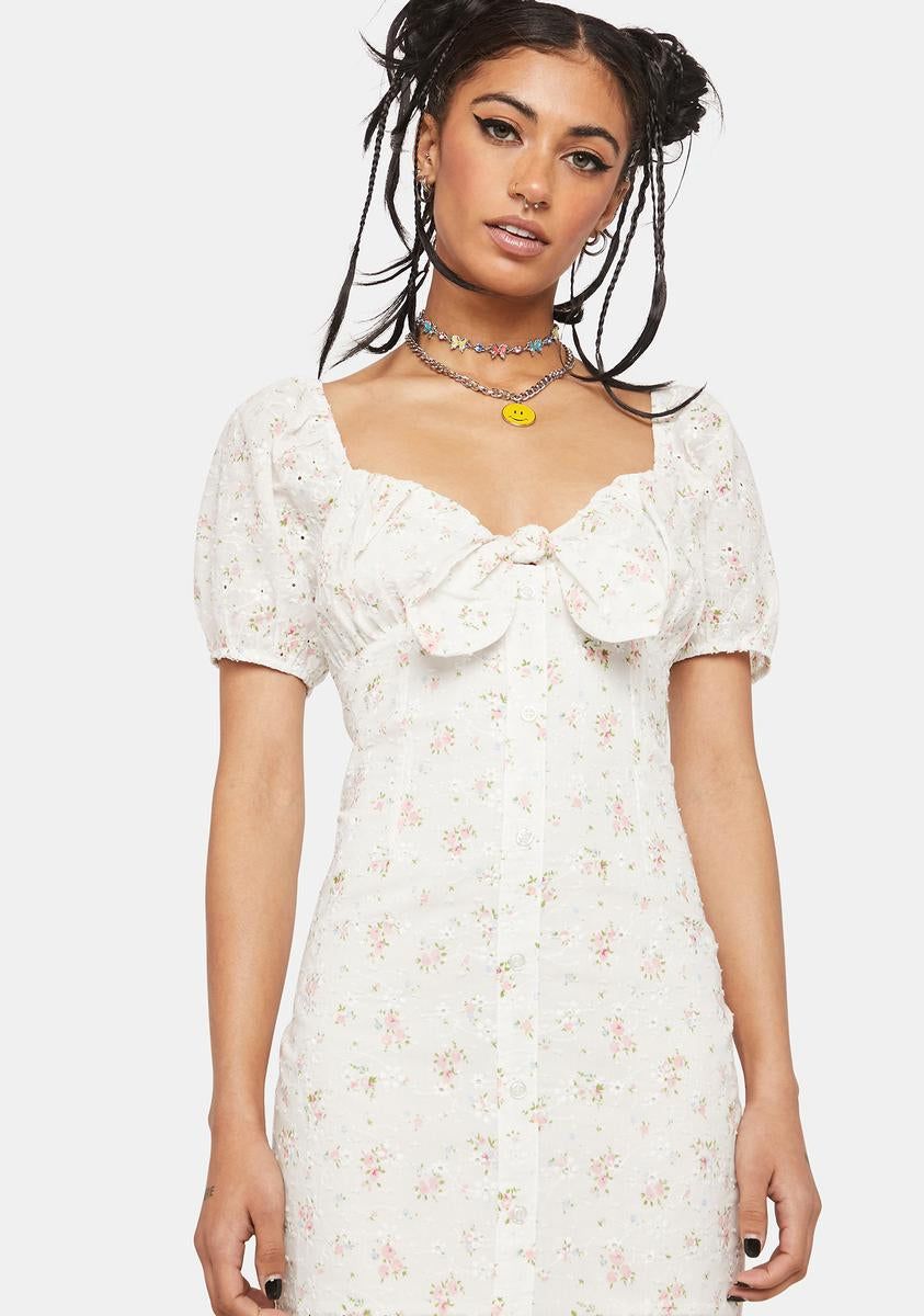 Tea Time Floral Mini Dress sold by Dolls Kill