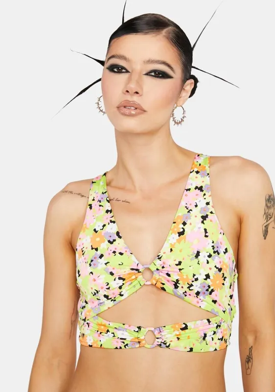 Spring Daisy Darya Crop Top sold by Dolls Kill