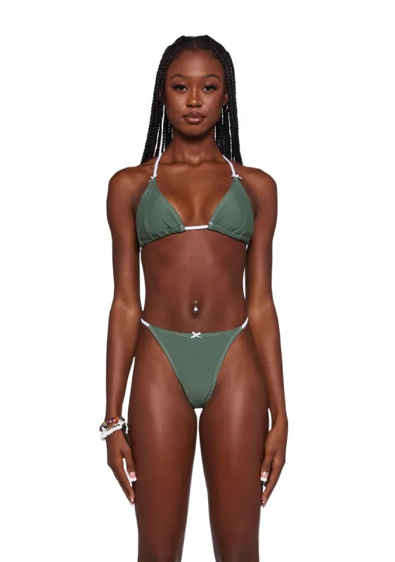 Halter Neck Bikini Top sold by Dolls Kill