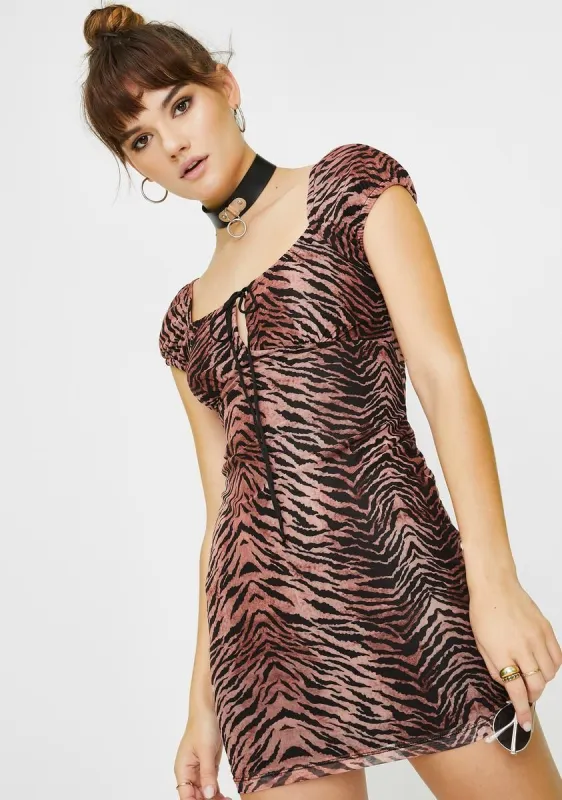 Black Leopard Gala Dress sold by Dolls Kill