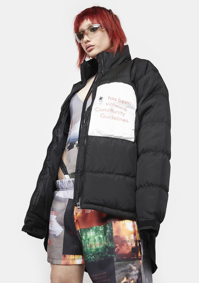 Content Removed Oversize Quilted Jacket sold by Dolls Kill product image thumbnail 2