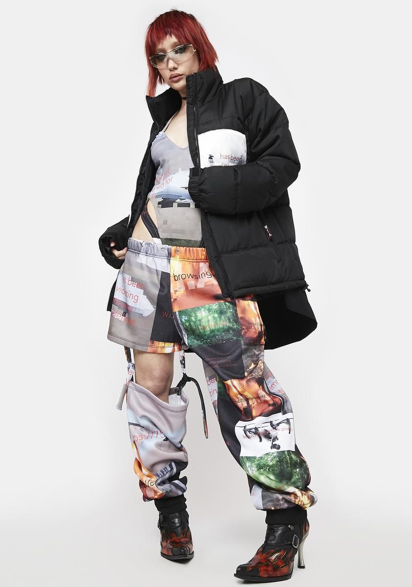 Content Removed Oversize Quilted Jacket sold by Dolls Kill product image thumbnail 3