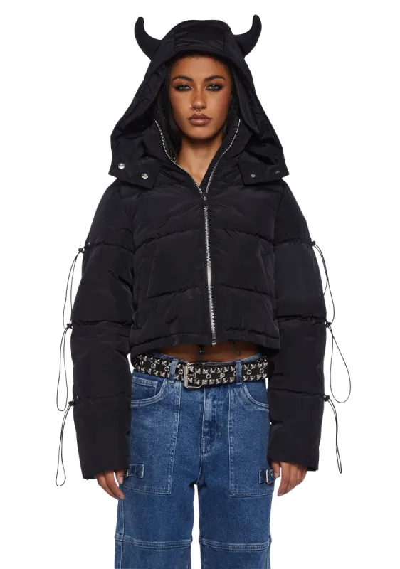 Priceless Attitude Puffer Jacket sold by Dolls Kill