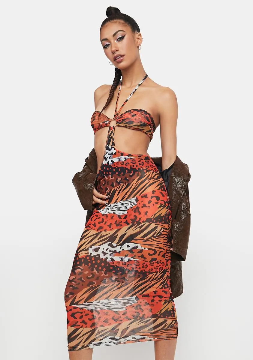 Animal In Me Midi Dress sold by Dolls Kill product image thumbnail 2