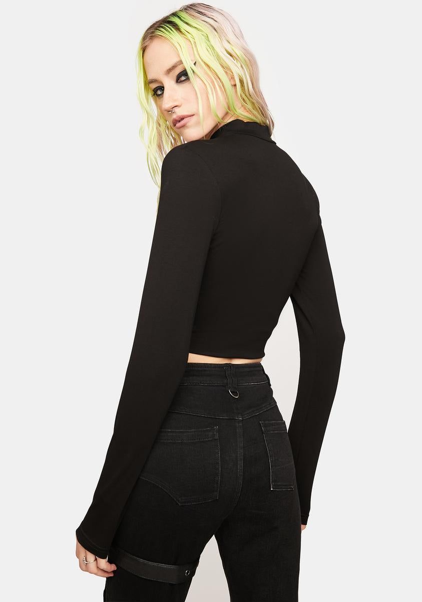 Punk Function Cut Out Long Sleeve Top sold by Dolls Kill product image thumbnail 4