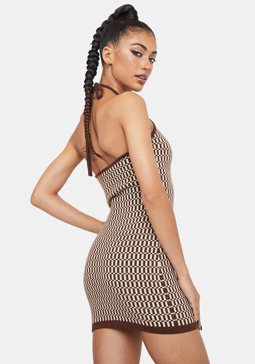 Morning Social Knit Halter Dress sold by Dolls Kill product image thumbnail 4