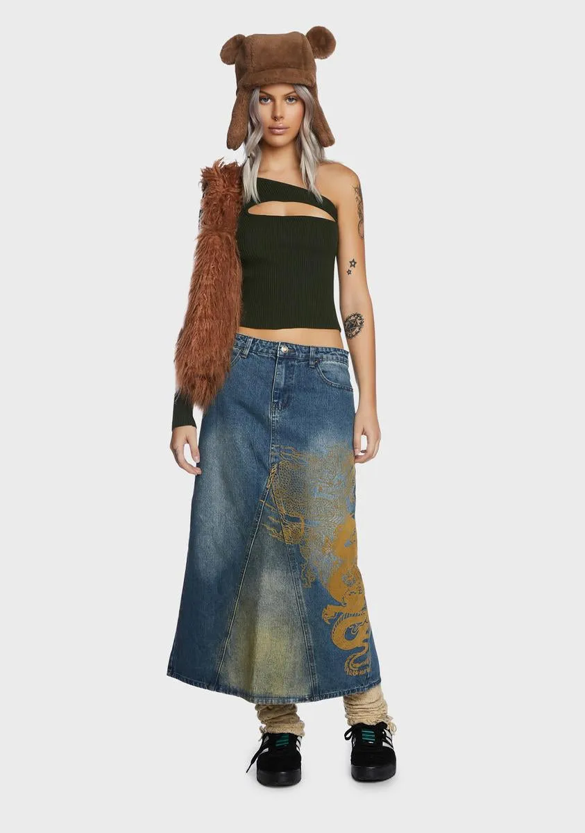 Forest Early Aughts One Shoulder Top sold by Dolls Kill product image thumbnail 3