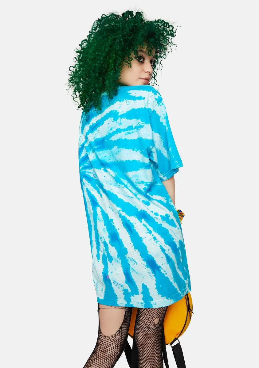 Smiley Sketch Basketball Bear Tie Dye Graphic Tee sold by Dolls Kill product image thumbnail 4