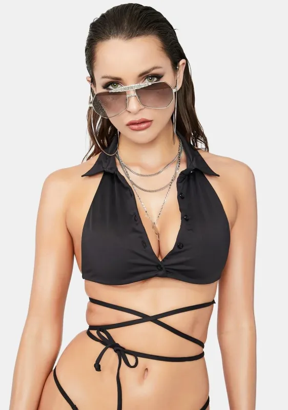 Butterfly Embroidered Bra sold by Dolls Kill