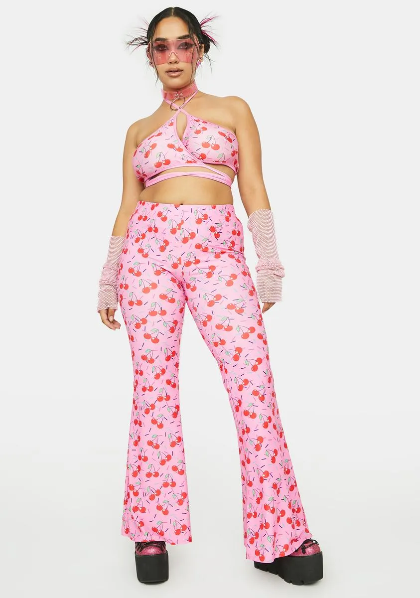 Plus Cherrylicious Flare Pants sold by Dolls Kill product image thumbnail 2