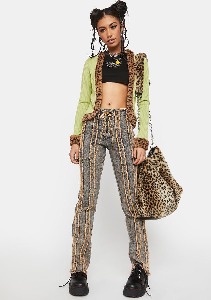 Lush Flirty Date Leopard Cardigan sold by Dolls Kill product image thumbnail 3