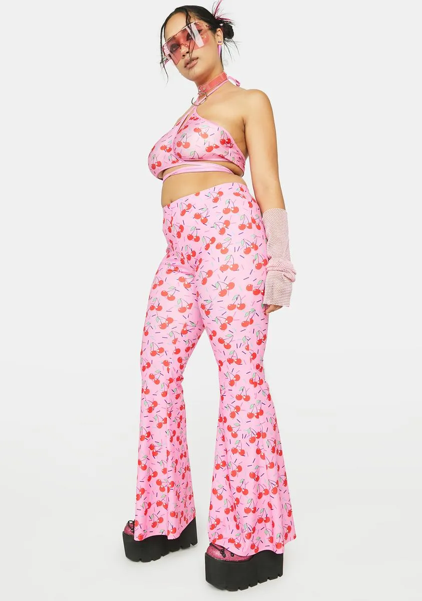 Plus Cherrylicious Flare Pants sold by Dolls Kill product image thumbnail 3