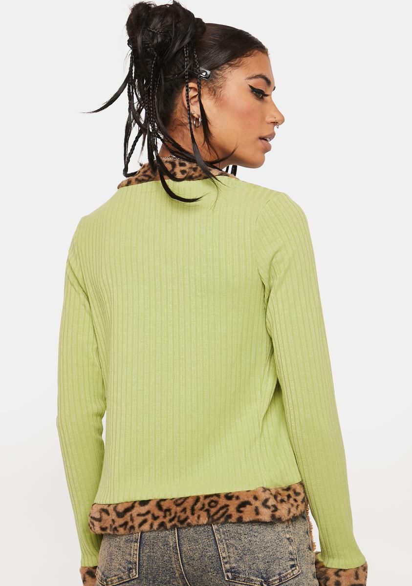 Lush Flirty Date Leopard Cardigan sold by Dolls Kill product image thumbnail 4