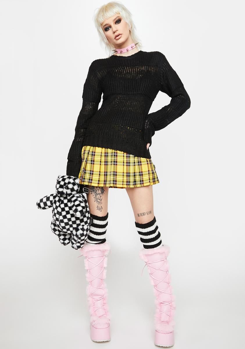 Open Stripe Knit Sweater sold by Dolls Kill product image thumbnail 3
