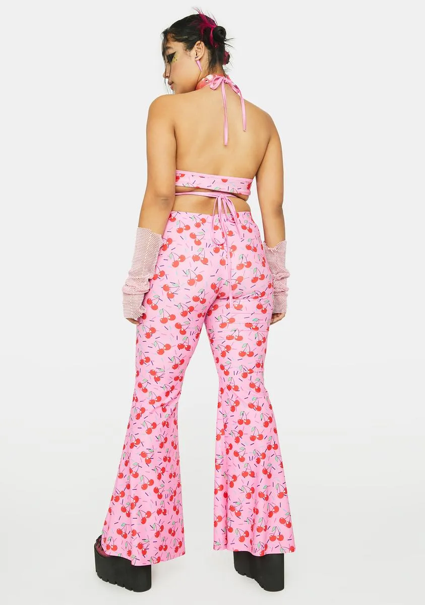 Plus Cherrylicious Flare Pants sold by Dolls Kill product image thumbnail 4