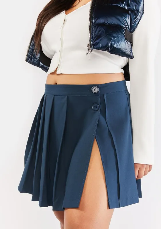 Plus Playing The Field Pleated Skirt sold by Dolls Kill